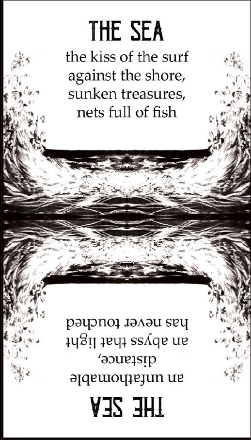 The Sea spindlewheel card