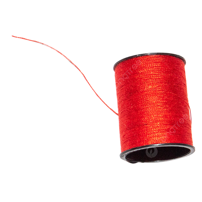 Red thread spool